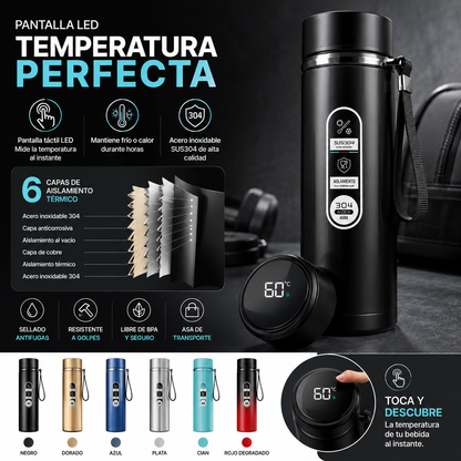 Botella térmica de acero inoxidable
